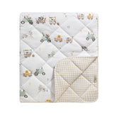 Organic Cotton Reversible Cot Comforter